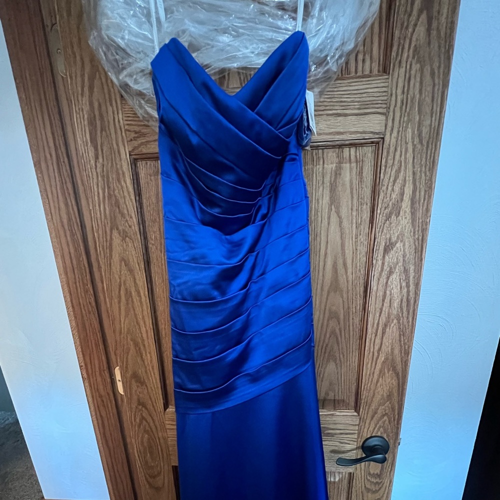 David's bridal size 10 strapless long dress